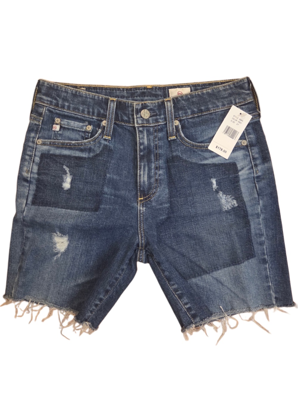 Ag Adriano Goldschmied Blue Denim Jeans with White Price Tag